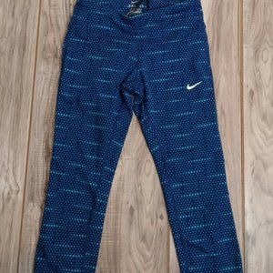 Womens Nike Running Dri-Fit Capri Crop Leggings Bl